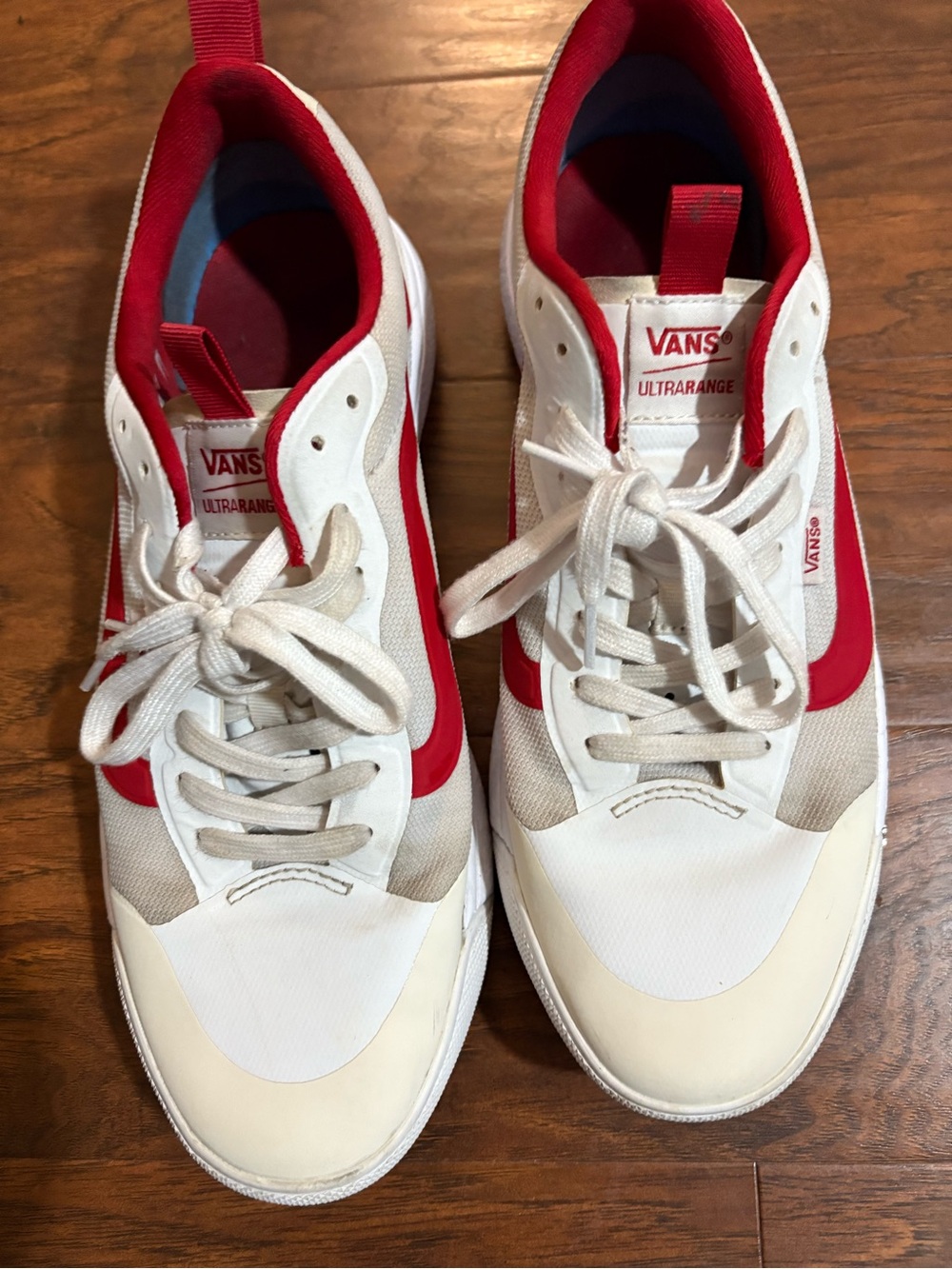 Vans Berle Sport Vintage Chili Pepper Men’s White & Red  Shoes Size 11 Rare